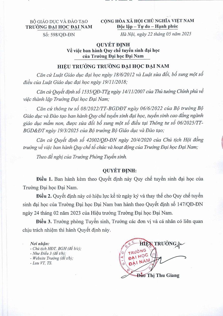 QĐ 598 Ban hành Quy chế tuyển sinh đại học của Trường Đại học Đại Nam_1-images-0.jpg